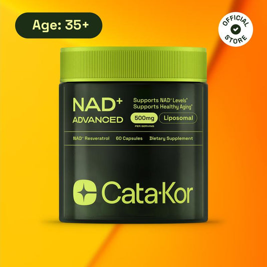 Natural NAD+ Boost 500mg for Ages 35+